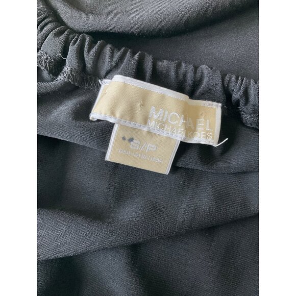 Michael Kors Women's S/P Black Halter Top With Embroidered Waist & Neckline - Picture 4 of 5